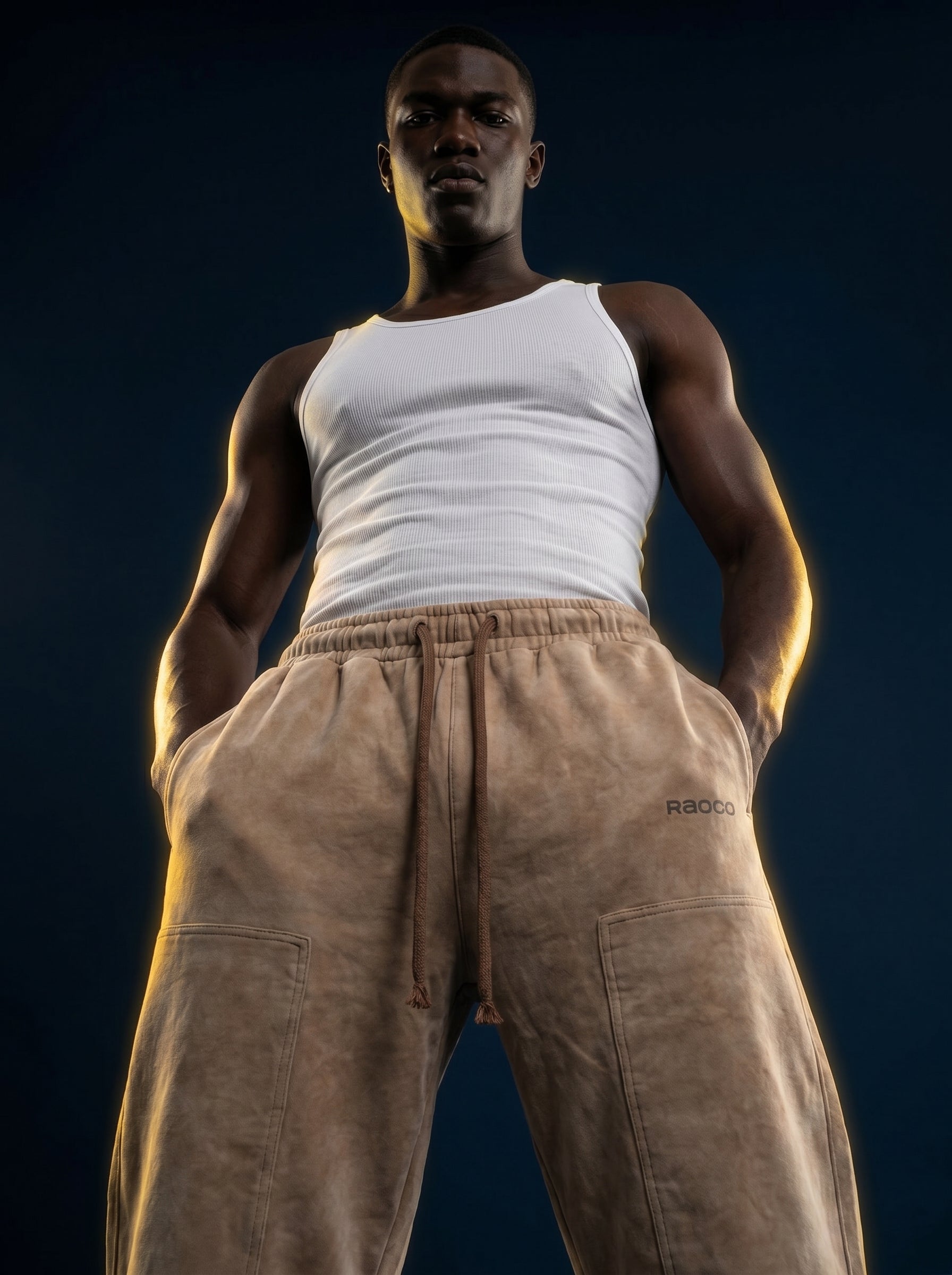 Brown wash carpenter style Jogger